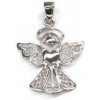 Príves z bieleho zlata anjel Pattic AU 585/000 1,00 gr ARP102305W