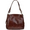 NovaKabelka.sk Federica Marrone Scura kožená talianska kabelka hnedá