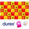 Durex Fruity Mix Package - 40 Durex Condoms + SuperLove Vibrating Ring + Sagami Original 0.01 L as a Gift