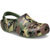 Papuče Crocs Classic Camouflage Clog Veľkosť topánok (EU): 39-40 / Farba: zelená