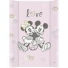 CEBA Podložka prebaľovacia s pevnou doskou COMFORT (50x70) Disney Minnie & Mickey Pink