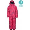 Rastúca detská lyžiarska kombinéza LOAP, CUVEN GROW SYSTEM Ružová,tmavo modrá 122