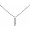 Silvego Diamantový náhrdelník Sylwana z bieleho zlata 40+5 cm 0,04 ct DNN4118NGWD