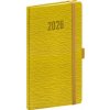 Kapesní diář Rivoli 2026 žlutozelený