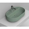 Ceramica Dolomite Noemi umývadlo 65x40 cm oválny pultové umývadlo zelená matná D312075