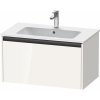 DURAVIT Ketho 2 závesná skrinka pod umývadlo, 1 zásuvka, 810 x 480 x 440 mm, biela vysoký lesk, K25063022220000