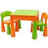 New Baby detská sada stolík a dve stoličky oranžová