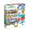 Banana Panda: Puzzle kartičky s obrázkami, plagátom – doprava, 60 ks
