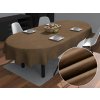 Biante Oválny obrus/imitácia brúsenej kože Alcantara ALC-015 Svetlo hnedý 120x160 cm