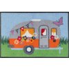 wash+dry Interiérová rohožka Happy Camping Rozmer: 40x60 cm