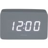Karlsson 5983GY dizajnové LED hodiny s budíkom sivá, 10 cm