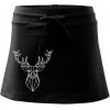 Geometria - Veľký jeleň - Športová sukne - two in one - L ( Čierna )