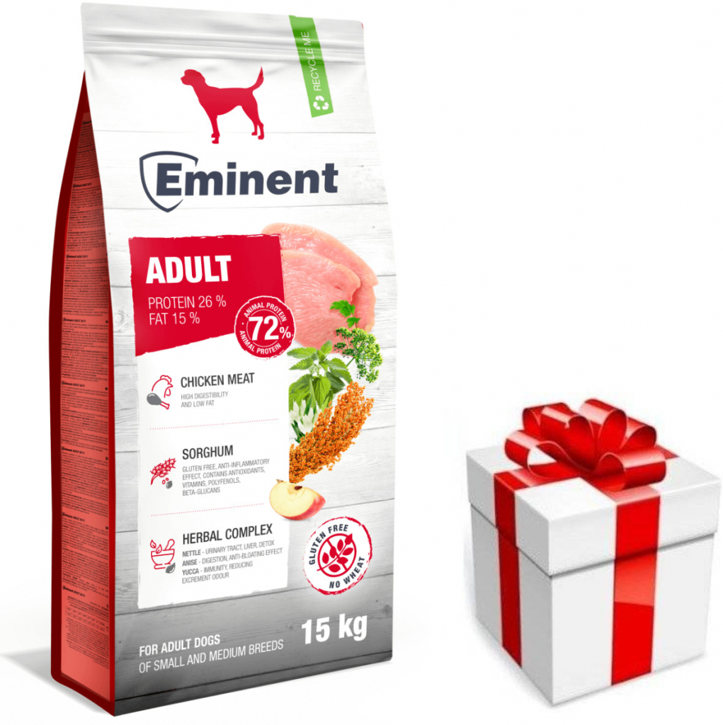 Eminent Dog Adult High Premium Small/Medium 26/15 15 kg