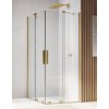 RONAL AMALIA D35SE2 80cm pravé sprchové dvere do kombinácie / kút rohový, zlato, sklo číre, D35SE2R0801307