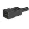 PREMIUMCORD Konektor napájecí 230V na kabel (samec, IEC C20)
