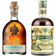 Don Papa Baroko 40% 0,7 l a Canerock 40% 0,7 l (set)