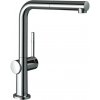 Hansgrohe Talis M54, kuchynská páková batéria 270, vyťahovateľný výtok, 1jet, sBox, chrómová, HAN-72809000