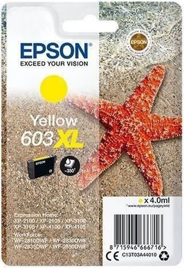 Epson 603XL Yellow - originálny