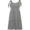 Alpine Pro Areno Dievčenské letné šaty KSKE157 šedá 140-146