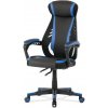 Herná stolička FROGGY – ekokoža, látka, čierna / modrá