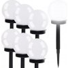 Gardlov Záhradná solárna lampa guľa 9 cm IP44 6 ks