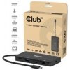 Club 3D Club3D Dokovací stanice USB-C 9v1, 2xHDMI, 1xUSB-C, 1xUSB-C PD, 2xUSB, 1xRJ45, microSD/SD, černá