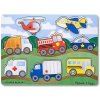 Melissa & Doug - Drevené puzzle - Dopravné prostriedky