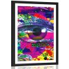 Plagát s paspartou ľudské oko v pop-art štýle