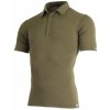 Lasting Eliot 6363 khaki vlnená merino polo košeľa