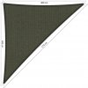 Shadow Comfort Slnečný Trojuholník 90° shadow 4,0 x 4,0 x 5,7 m Farba: Deep Šedá