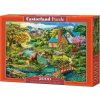 Castorland Puzzle Idylický dom s koňmi 2000 dielikov