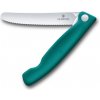 Victorinox Swiss Classic skladací zúbkovaný nôž na paradajky Kale Green 6.7834.FC1