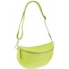 NovaKabelka.sk Reni Grande Lime kožená talianska crossbody kabelka zelená