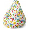 Sablio Sedací vak Pear Detské obrázky - 70 x 95 x 15 cm