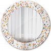 Okrúhle ozdobné zrkadlo Malé sladké kvety fi 50 cm