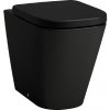 Laufen Meda - Stojace WC, vario odpad, Rimless, matná čierna H8231117160001