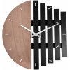 Tutumi Nástenné hodiny LANCA 50 cm hnedá/čierna