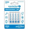 everActive 4x Nabíjateľne batérie AAA / R03 Ni-MH batéria 1050 mAh