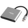Natec Fowler mini / Multiportový adaptér / 4K HDMI / 1 x USB 3.0 / 1x USB-C (NMP-1607)