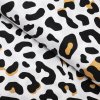 Bavlnená látka/plátno Sandra SA-409 Leopardí vzor na bielom - šírka 160 cm