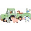 New Classic Toys Traktor s valníkem a zvířátky