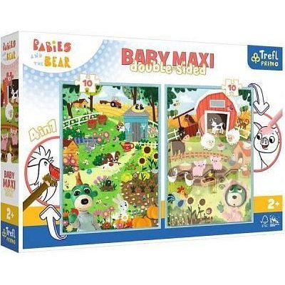 Trefl Puzzle Baby MAXI 2x10 - Deti a Medveď 43000