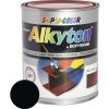 Farba na kov hrdzu i drevo DUPLI-COLOR Alkyton čierna RAL9005 matná 750 ml