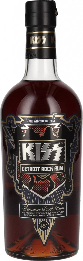 Kiss Detroit Rock Rum 45% 0,7 l (čistá fľaša)