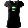 Turistická značka - zelená - Dámske tričko Pure - 3XL ( Čierna )