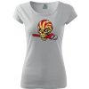 Dámske tričko s moto motívom 179Lebka opravár