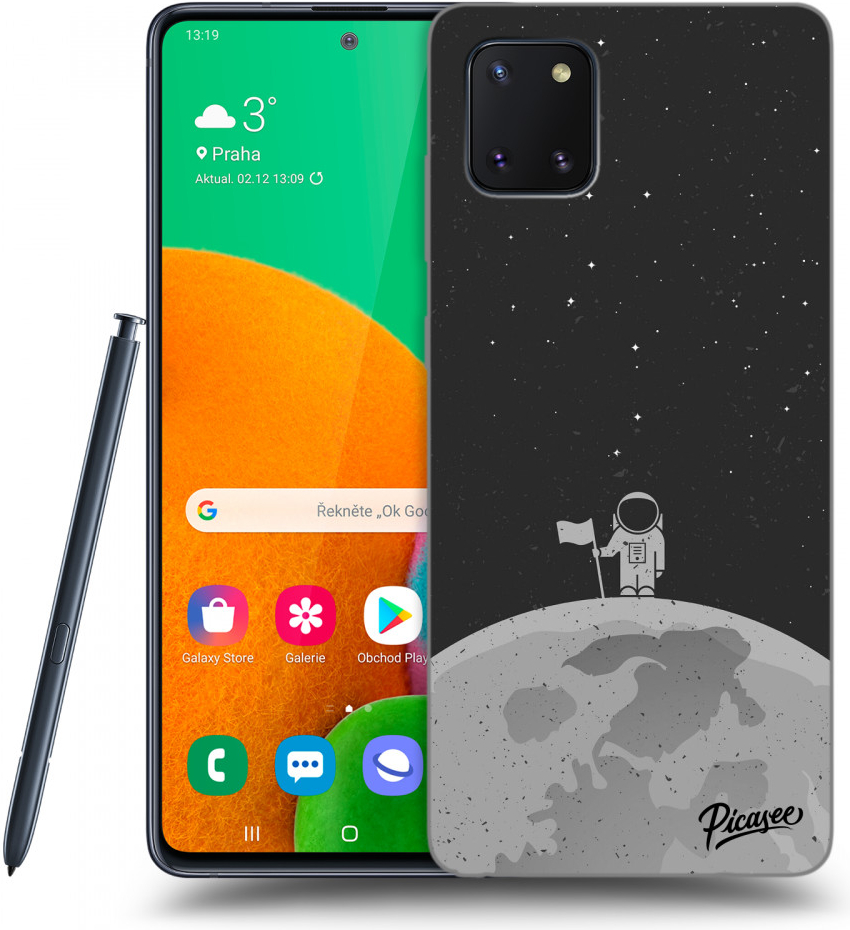 Púzdro Picasee silikónové Samsung Galaxy Note10 Lite N770F - Astronaut čiré