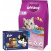 Whiskas granule s tuniakom 14 kg & FELIX Duo vidiecke príchute v želé 12x85g