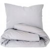 Obliečky organická bavlna Aine šedé - set 140x200 cm, 70x90 cm