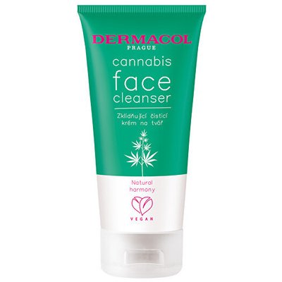 Dermacol Cannabis Face Cleanser - Upokojujúci čistiaci krém na tvár s konopným olejom 150 ml